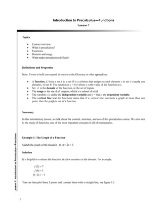 Precalculus and trigonometry | PDF