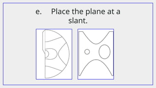 e. Place the plane at a
slant.
 