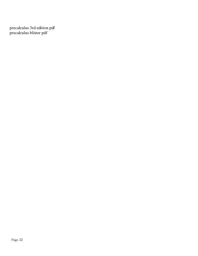 Blitzer precalculus 5th edition answers Blitzer precalculus 5th edition answers