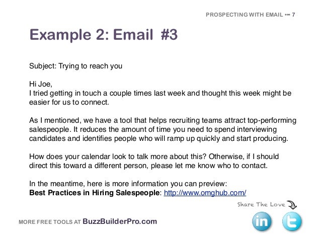 Cold Emailing Templates For Prospecting