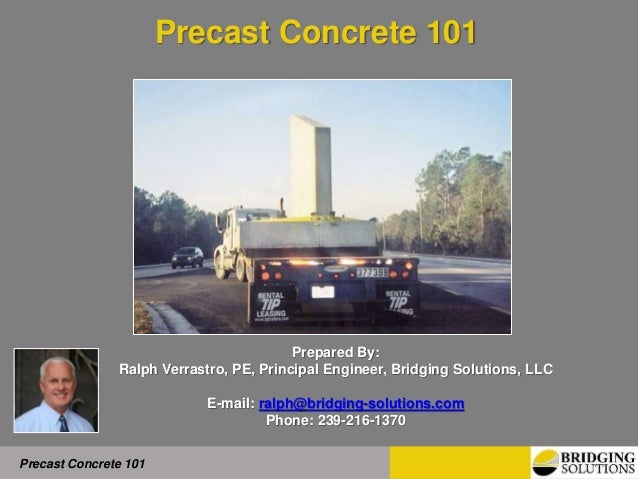 Precast Concrete 101