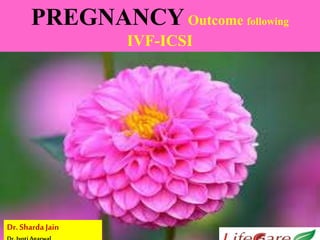 PREGNANCYOutcome following
IVF-ICSI
Dr.Sharda Jain
 