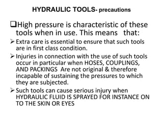 Precautions using machine tools PDF