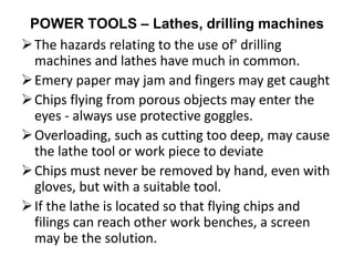 Precautions using machine tools | PDF