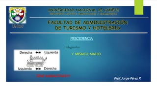 PRECEDENCIA
Prof. Jorge Pérez P.
Integrantes:
 MISAICO, MATEO.
TIENE ANIMACIONES!!!!
 