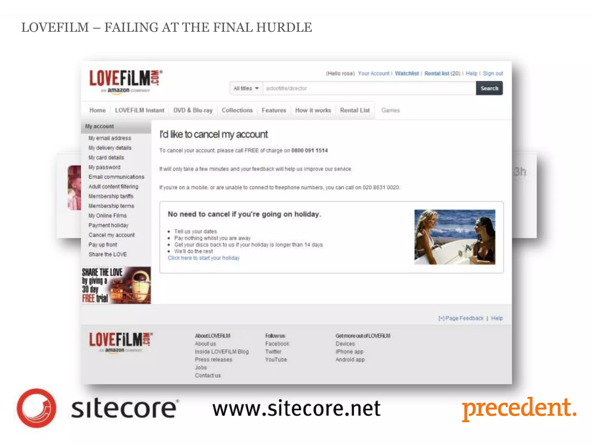 LOVEFILM – FAILING AT THE FINAL HURDLE
 