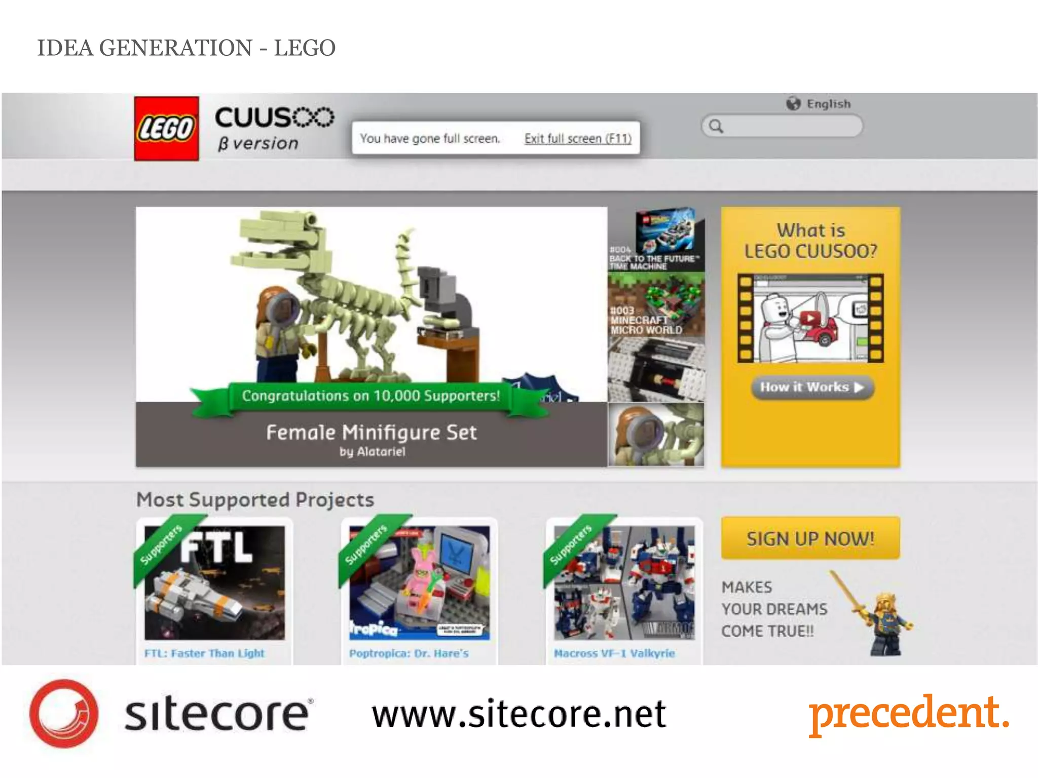 IDEA GENERATION - LEGO
 