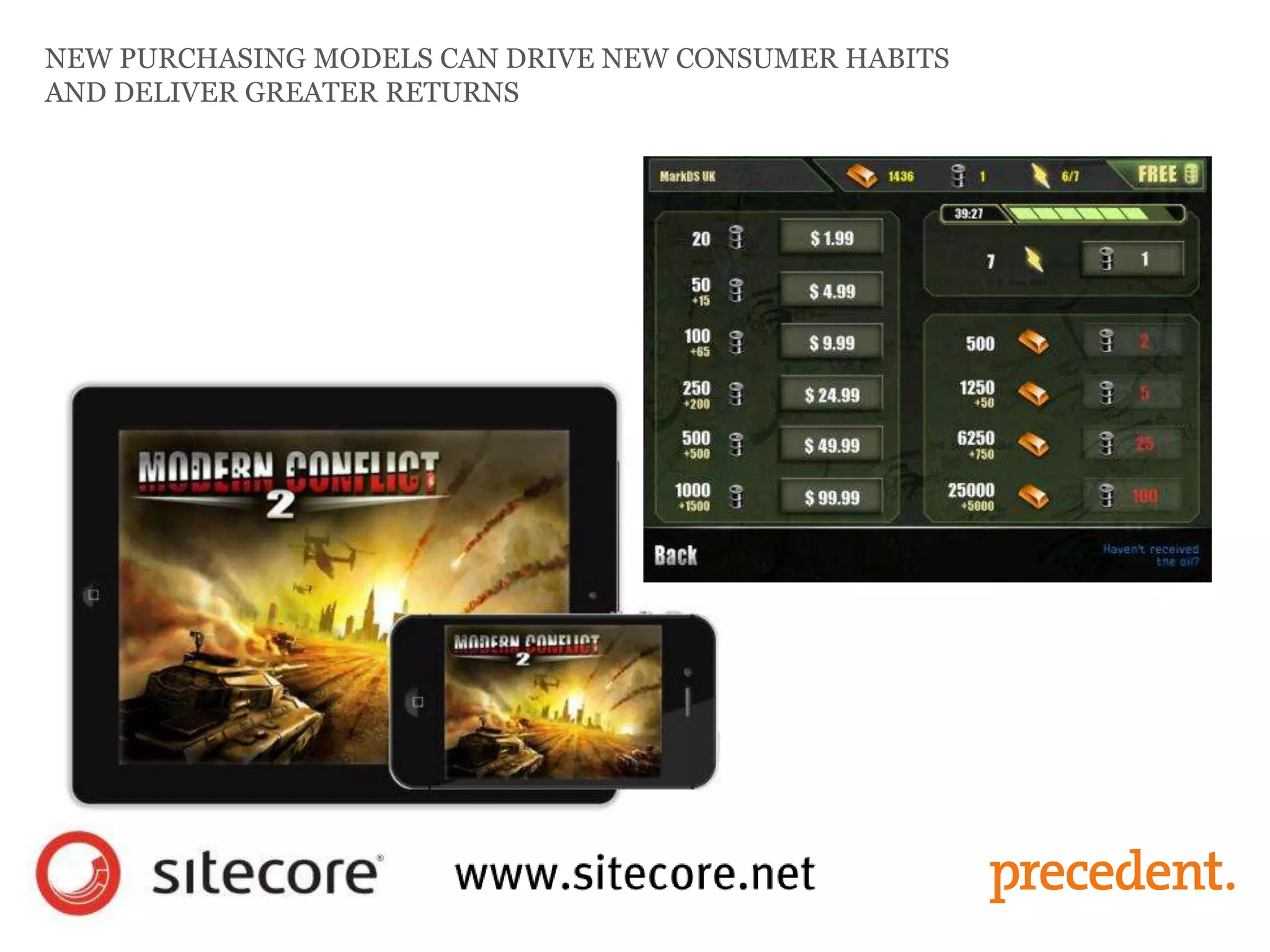 NEW PURCHASING MODELS CAN DRIVE NEW CONSUMER HABITS
AND DELIVER GREATER RETURNS
 