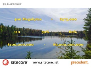 R & D - GOLDCORP
 