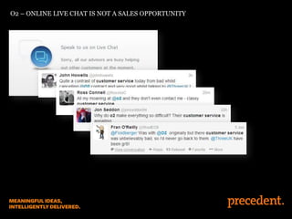 O2 – ONLINE LIVE CHAT IS NOT A SALES OPPORTUNITY
 