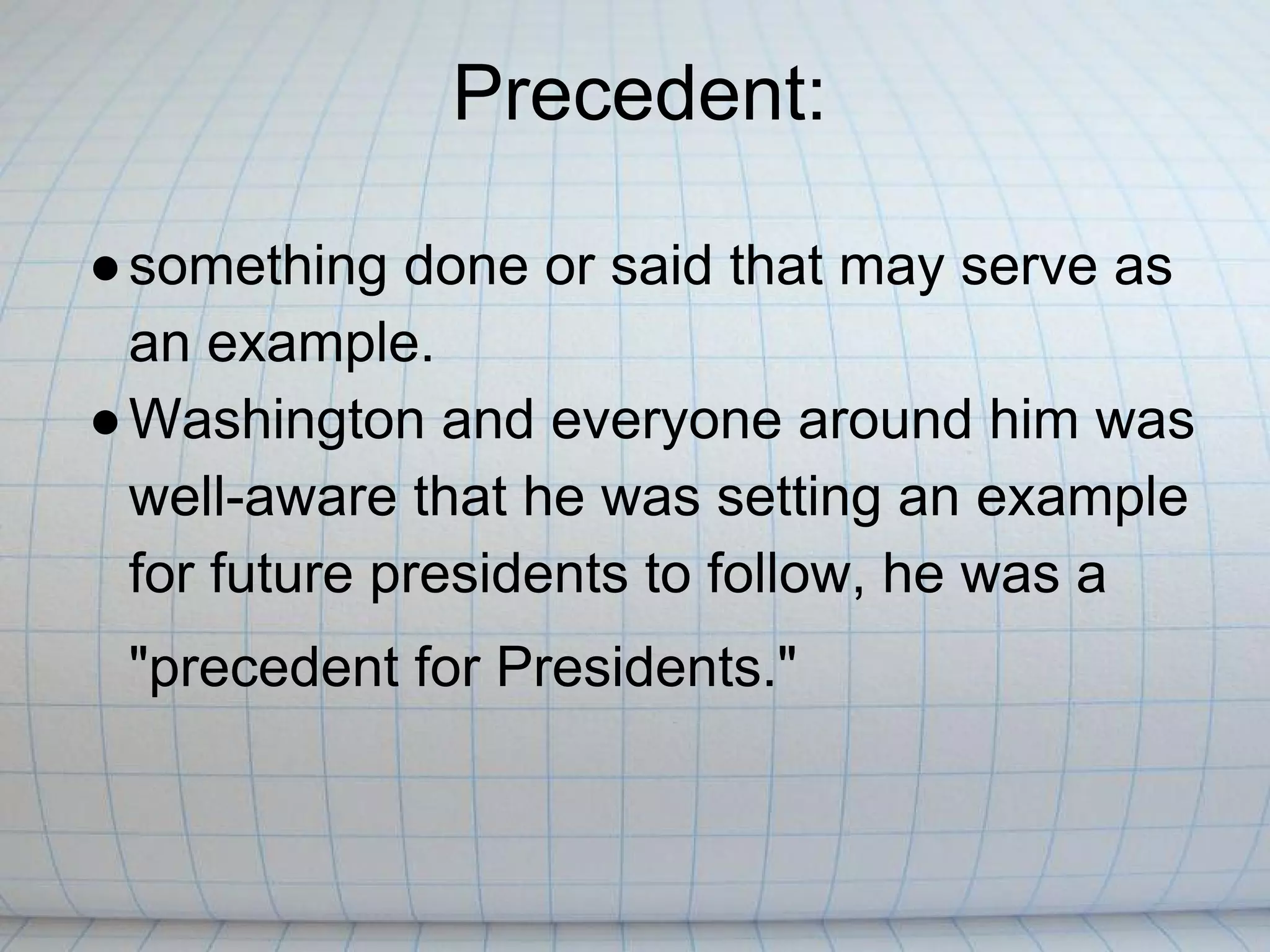 Precedent PPT