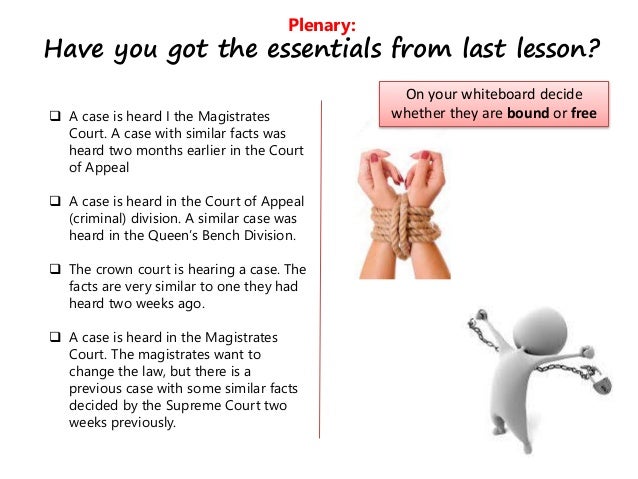 As Law Precedent Lesson 1