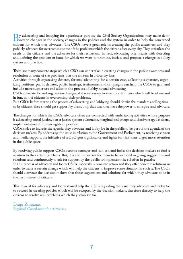 Public order advocate essay