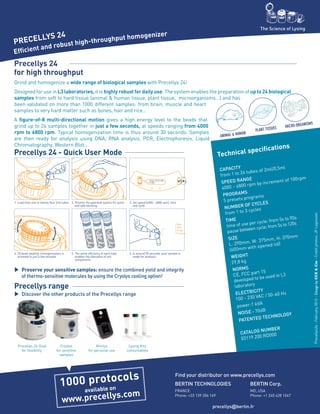Precellys Lysing kits - Bertin Technologies