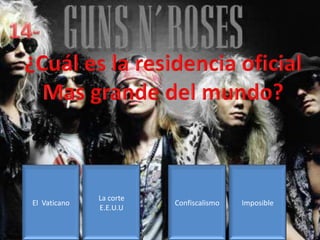 La corte
El Vaticano              Confiscalismo   Imposible
              E.E.U.U
 