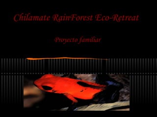 Chilamate RainForest Eco-Retreat

          Proyecto familiar
 