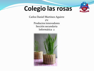 Colegio las rosas
Carlos Daniel Martínez Aguirre
2ºc
Productos innovadores
Sección secundaria
Informática 2
 