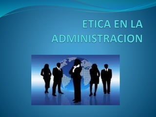 Introducción
El trabajo se basó en la administración de empresas y
como actúa la ética y la moral sobre esta actividad o
t...