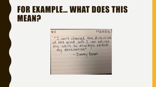 FOR EXAMPLE… WHAT DOES THIS
MEAN?
 