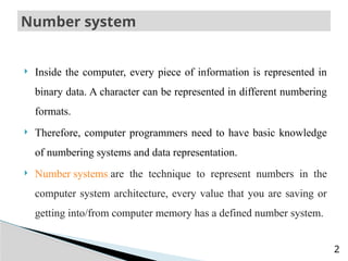 Comprehensive Guide to Numbering Systems and Data Representation in ...