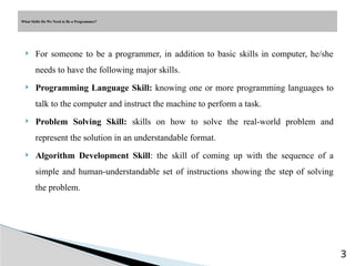 preChapter3.pptx introduction to programming | PPTX