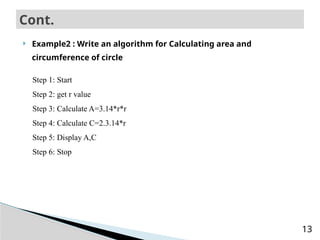 preChapter4.pptx algorithm and flowcart1 | PPTX