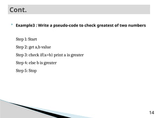 preChapter4.pptx algorithm and flowcart1 | PPTX
