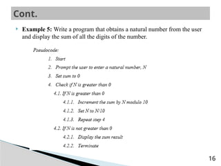 preChapter4.pptx algorithm and flowcart1 | PPTX