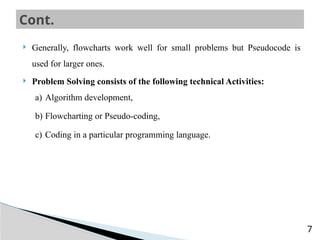 preChapter4.pptx algorithm and flowcart1 | PPTX