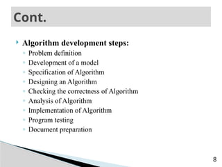 preChapter4.pptx algorithm and flowcart1 | PPTX