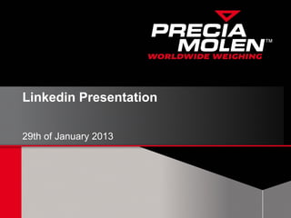Linkedin Presentation

29th of January 2013
 