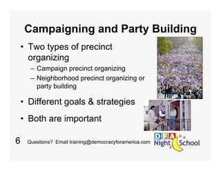 Precinct Organizing- Getting Started