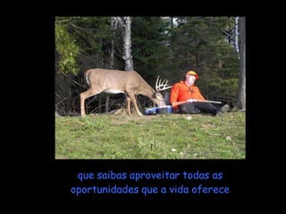 que saibas aproveitar todas as
oportunidades que a vida oferece
 