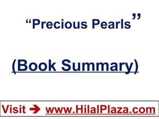 “ Precious Pearls ” (Book Summary) 