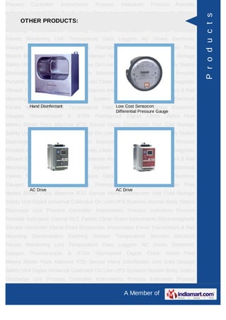 Process    Controller    Instruments    Process     Indicators      Process     Portable
Indicators Control PLC Panels Cle...