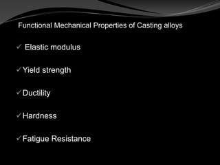 Precious metal alloys in dentistry Slide 32