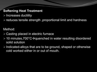 Precious metal alloys in dentistry Slide 36