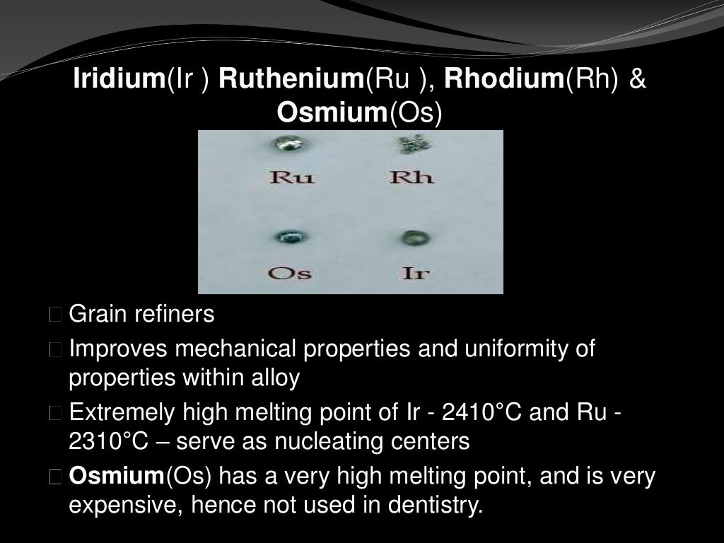 Precious metal alloys in dentistry