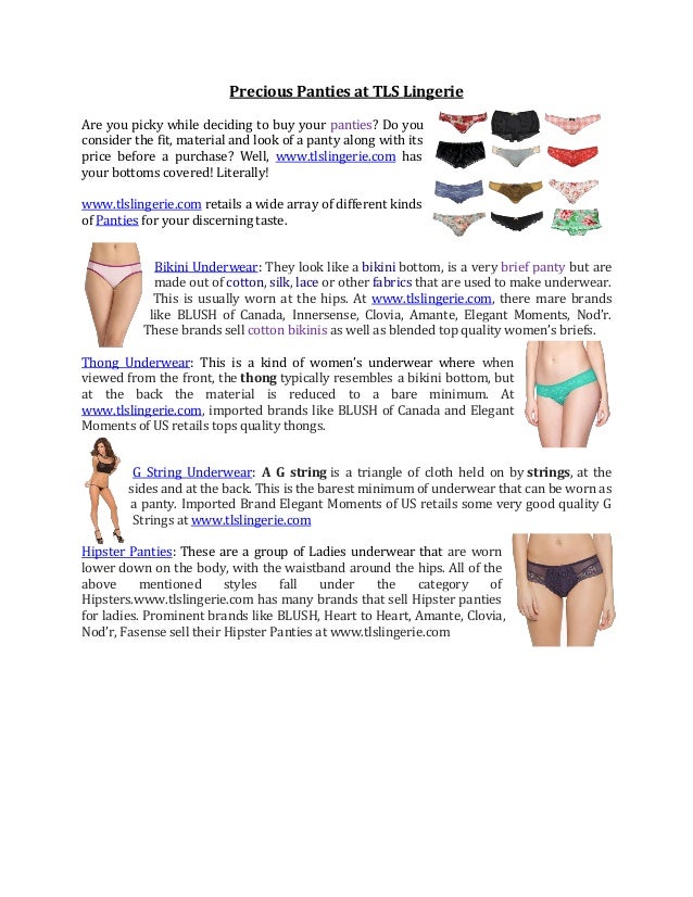 thong underwear canada