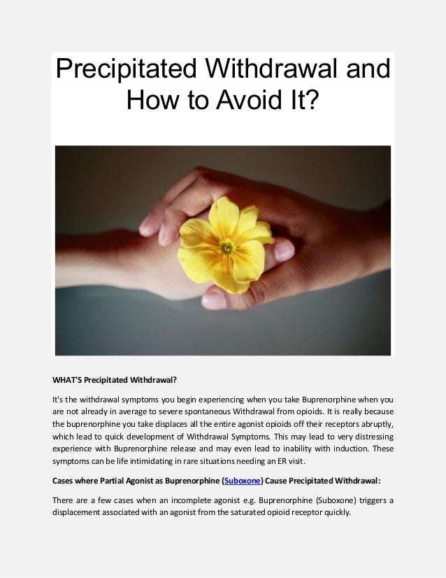 Suboxone Precipitated Withdrawal And How To Avoid It