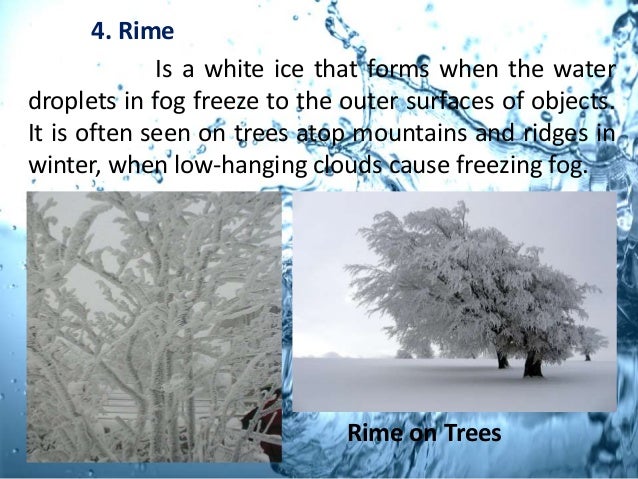 precipitation is fog a form of precipitation
