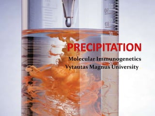 Molecular Immunogenetics
Vytautas Magnus University..
 