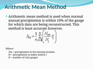 Precipitation of water in civil engineer | PPT