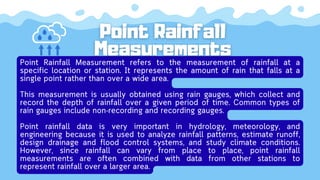 Point Rainfall Method Example Comprehensive Study on Precipitation: Types, Measurement, and Analysis ...