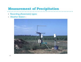 Weather Collection Methods Precipitation and its estimation | PDF