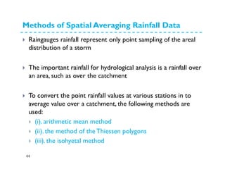 Point Rainfall Method Example Precipitation and its estimation | PDF