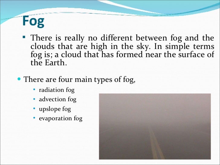 precipitation presentation is fog a form of precipitation