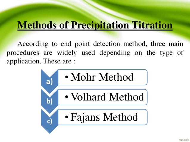 titrations method
