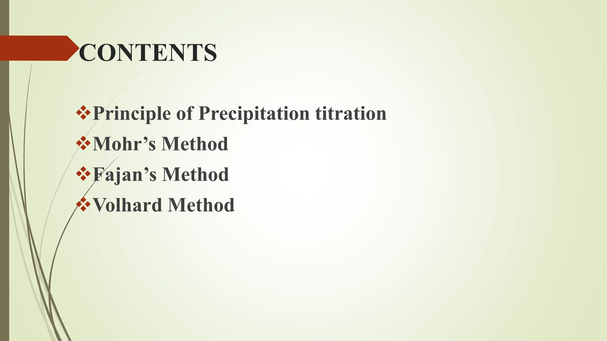 precipitation titration dpharm 1st year. PPT