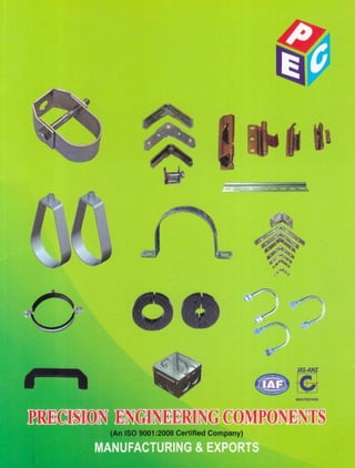 +91-8376809286
Precision Engineering
Components
www.indiamart.com/precisionengineering-hyerabad
We are an ISO 9001:2008 Certiﬁed entity engaged in
Manufacturing, Exporting and Supplying of
Washing Machine Stand, Modular Box, Door
Hinges, DIN Rails, etc. These are known for their
features like durability and light weight.
 